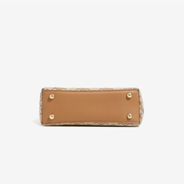 Vintage Monogram Vegan Eco-Leather Clutch Bag