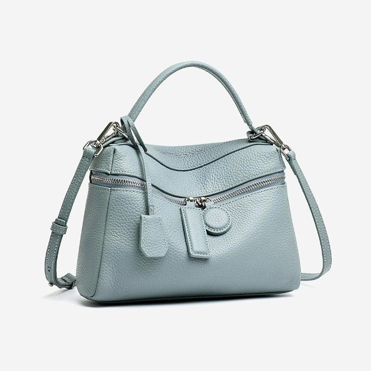 Chic Genuine Leather Square Pillow Clutch Bag