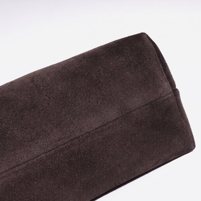 Pochette vintage en cuir suédé