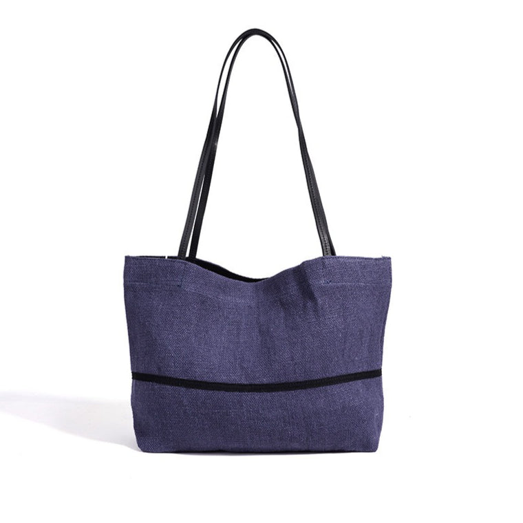 Minimalist Effortless Linen Tote Clutch Bag