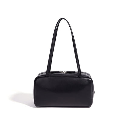 Minimalist Genuine Sheepskin Bowling Clutch Bag