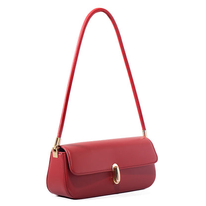 Sophisticated Vegan Eco-Leather Baguette Clutch Bag