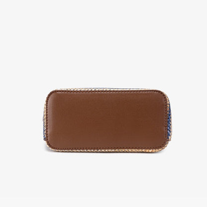 Vibrant Vegan Eco-leather Rainbow Stripe Mini Crossbody Bag