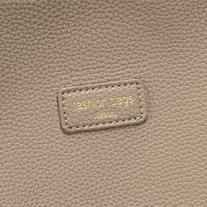 Sophisticated Minimalist Pebbled Vegan Eco-Leather Tote Bag