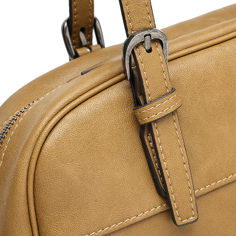 Mellow Rustic Genuine Leather Boston Clutch Bag