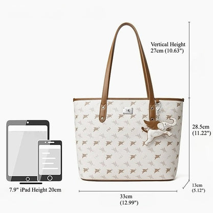 Sac à main épaule fourre-tout monogramme vintage de luxe grand éléphant volant