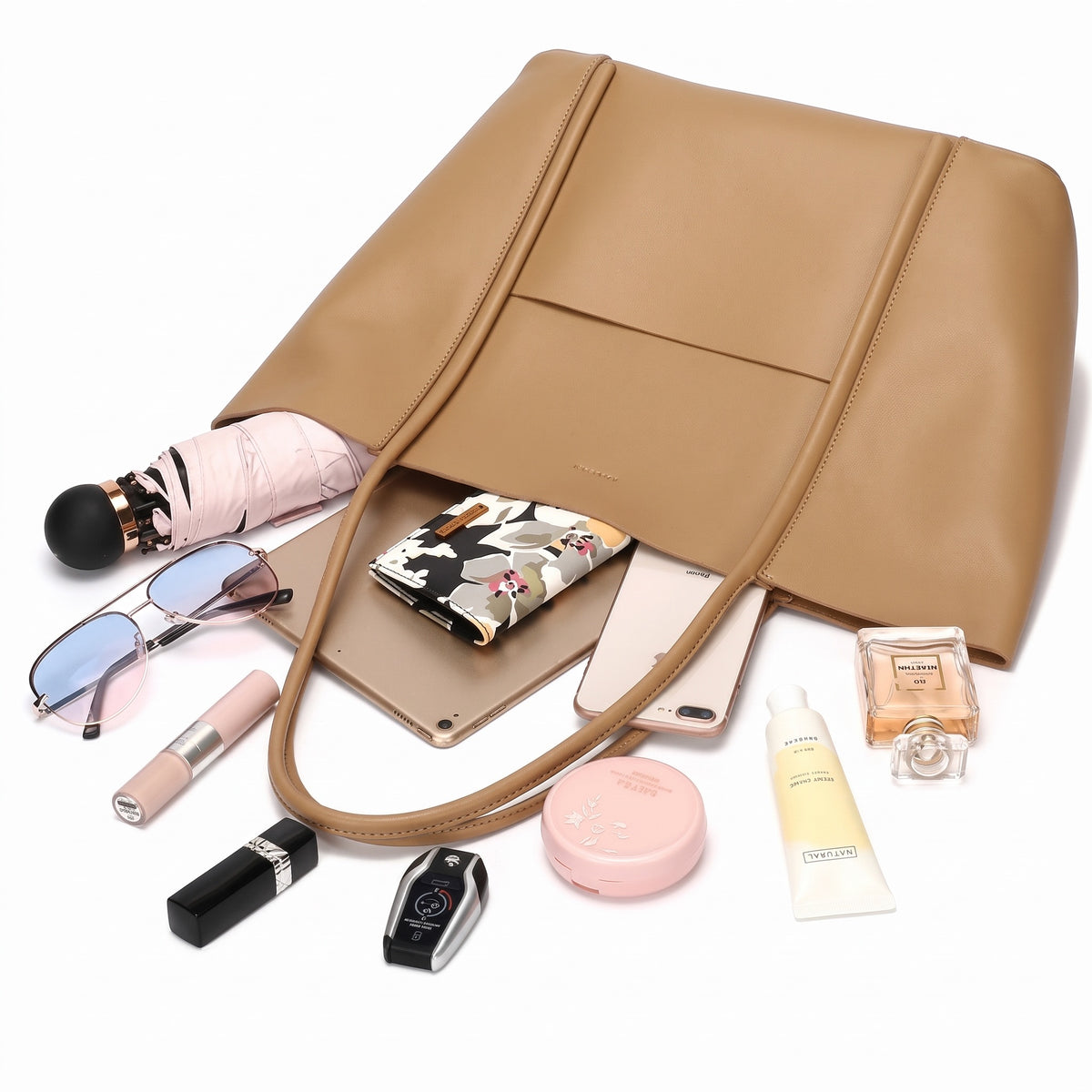 Borsa Tote Estiva da Donna in Vera Pelle