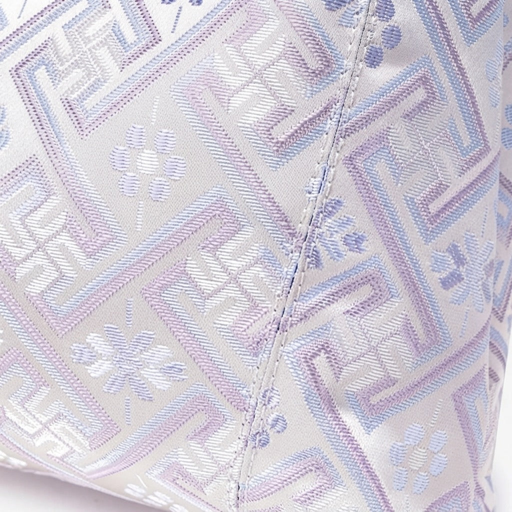 Artisanal Geometric Vegan Eco-Leather Hobo Chain Bag