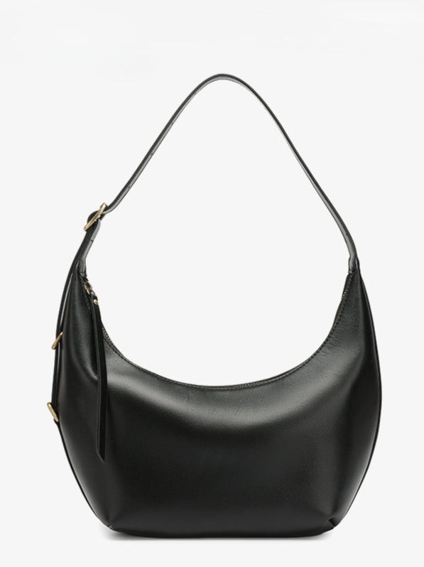 Niche Timeless Genuine Leather Dumping Bag With Unique Oil Waxed Patina