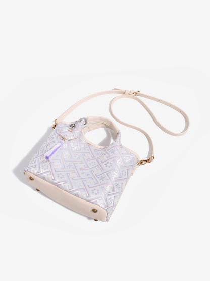 Muted Gentle Vegan Eco-Leather Mini Tote Clutch Bag