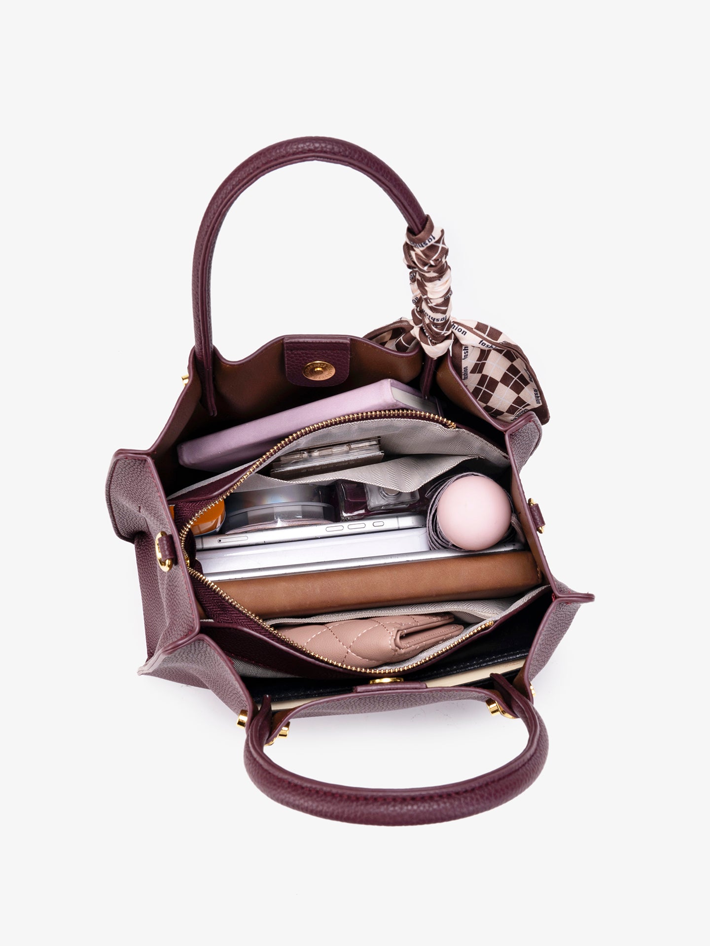 Modern Sleek Vegan Eco-Leather Tote Clutch Bag
