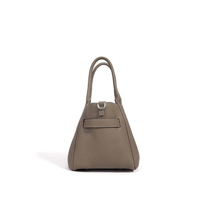 Casual Genuine Leather Mini Bucket Clutch Bag