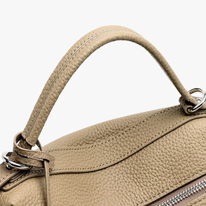 Chic Genuine Leather Square Pillow Clutch Bag