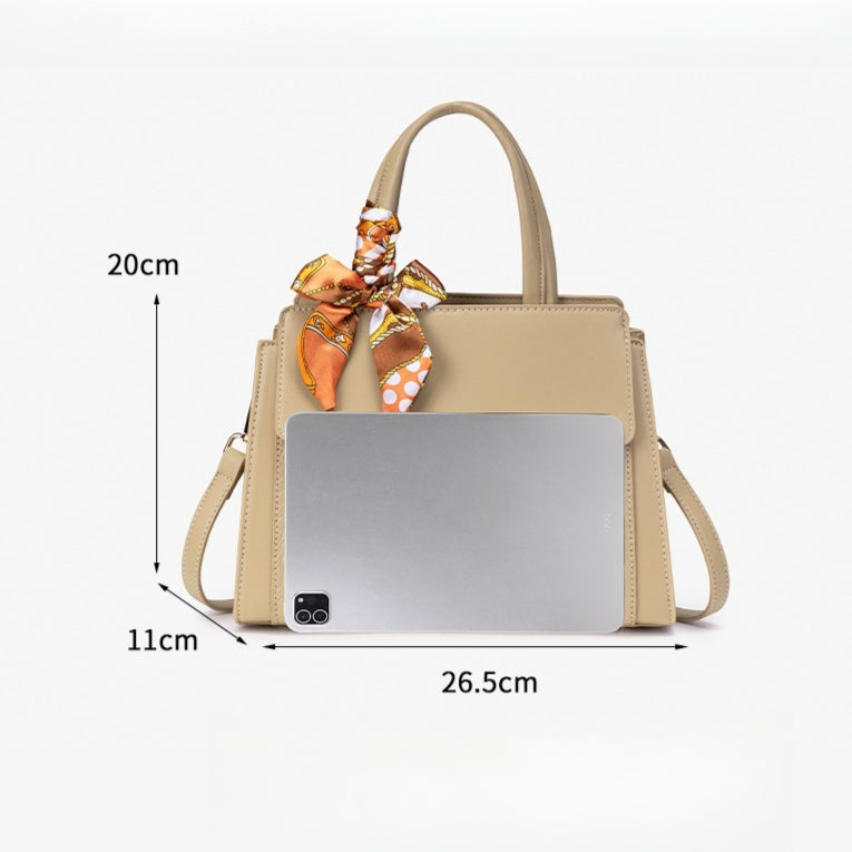 Sophisticated Croc Embossed Vegan Eco-Leather Satchel Clutch Bag
