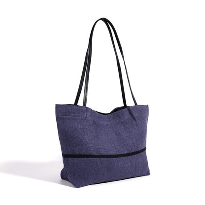 Minimalist Effortless Linen Tote Clutch Bag