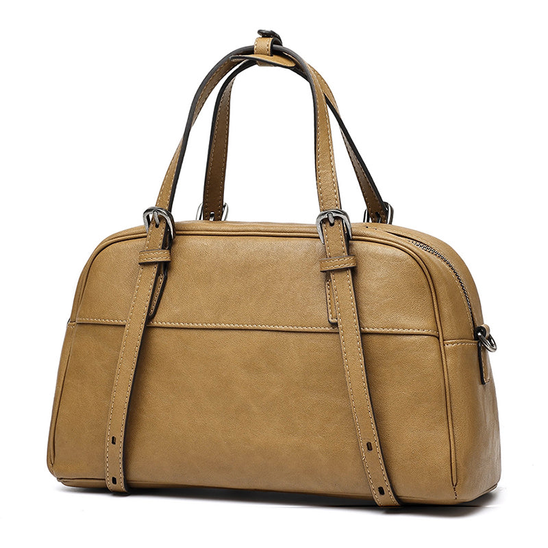 Mellow Rustic Genuine Leather Boston Clutch Bag