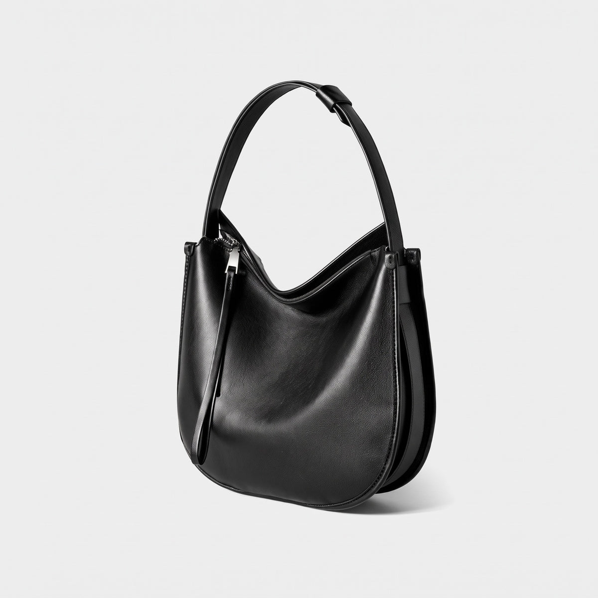 Borsa Tote Morbida in Vera Pelle da Donna in Stile Lazy Chic con Grande Capacità