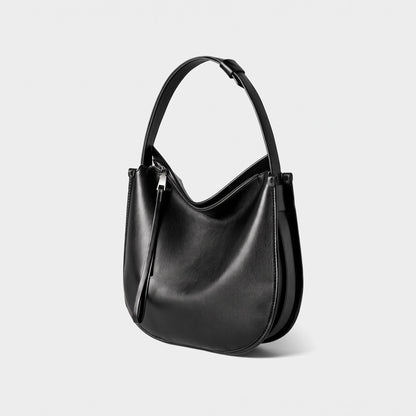 Borsa Tote Morbida in Vera Pelle da Donna in Stile Lazy Chic con Grande Capacità