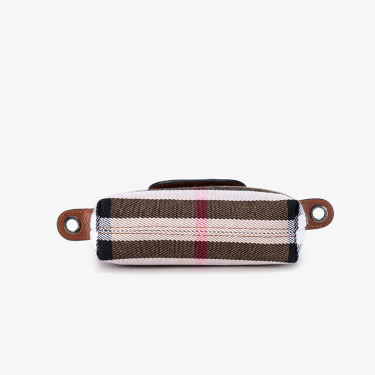 Vintage Plaid Vegan Eco-Leather Mini Clutch Bag