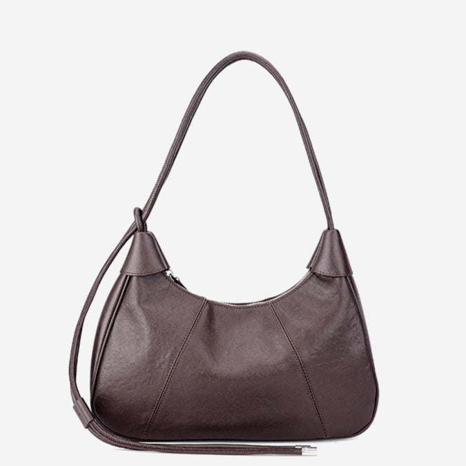Women's Sable Crescent Genuine Leather Hobo Bag