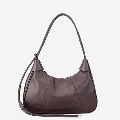 Women's Sable Crescent Genuine Leather Hobo Bag