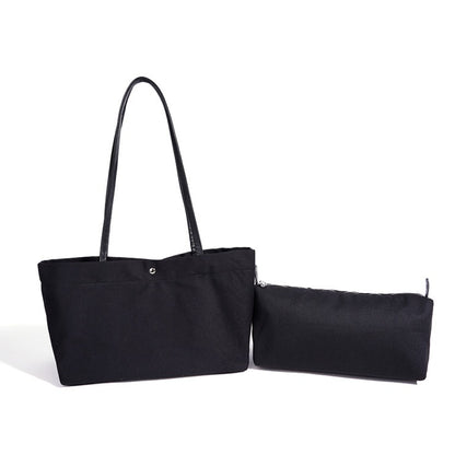 Casual Linen Canvas Tote Clutch Bag