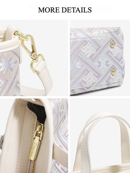 Muted Gentle Vegan Eco-Leather Mini Tote Clutch Bag
