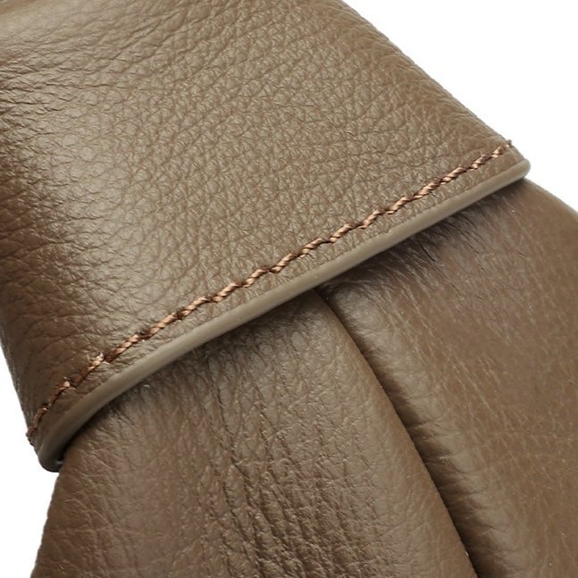 Effortless Genuine Leather Crossbody Dumpling Bag