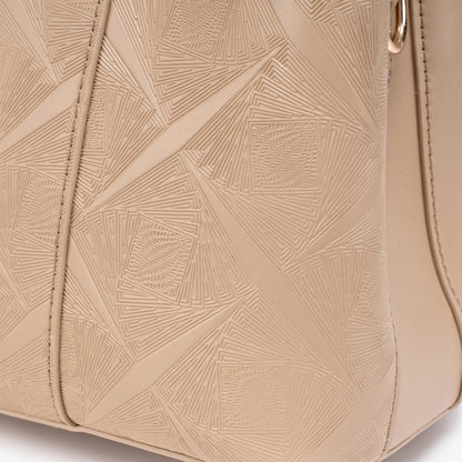 Sac pochette intemporel en cuir écologique végan avec breloque foulard en soie