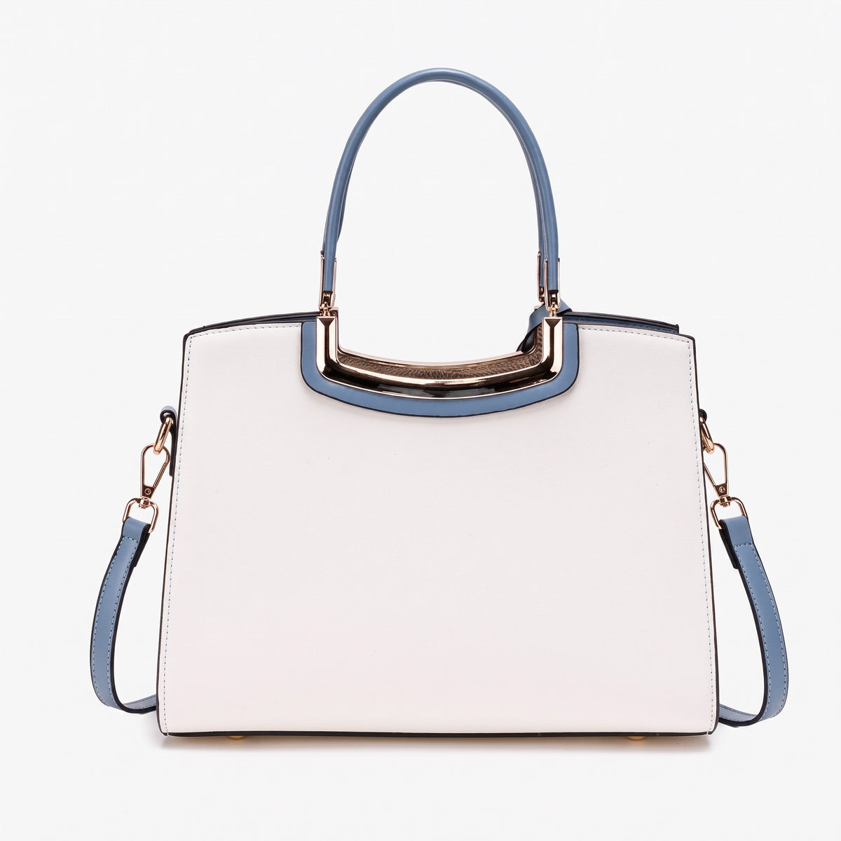 Borsa pochette elegante in ecopelle vegana ricamata a peonie, con charm