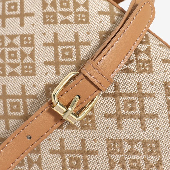Vintage Monogram Vegan Eco-Leather Clutch Bag