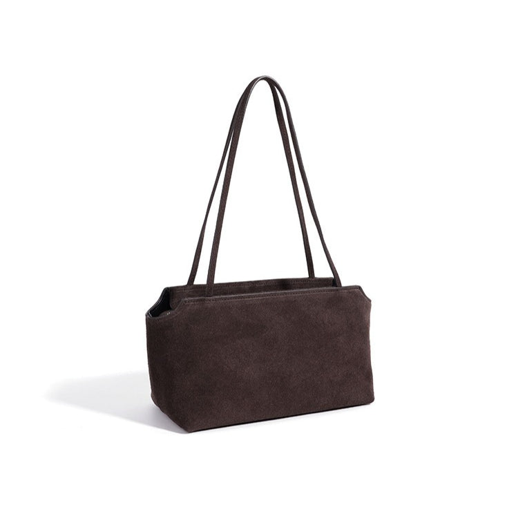 Vintage Suede Leather Clutch Bag