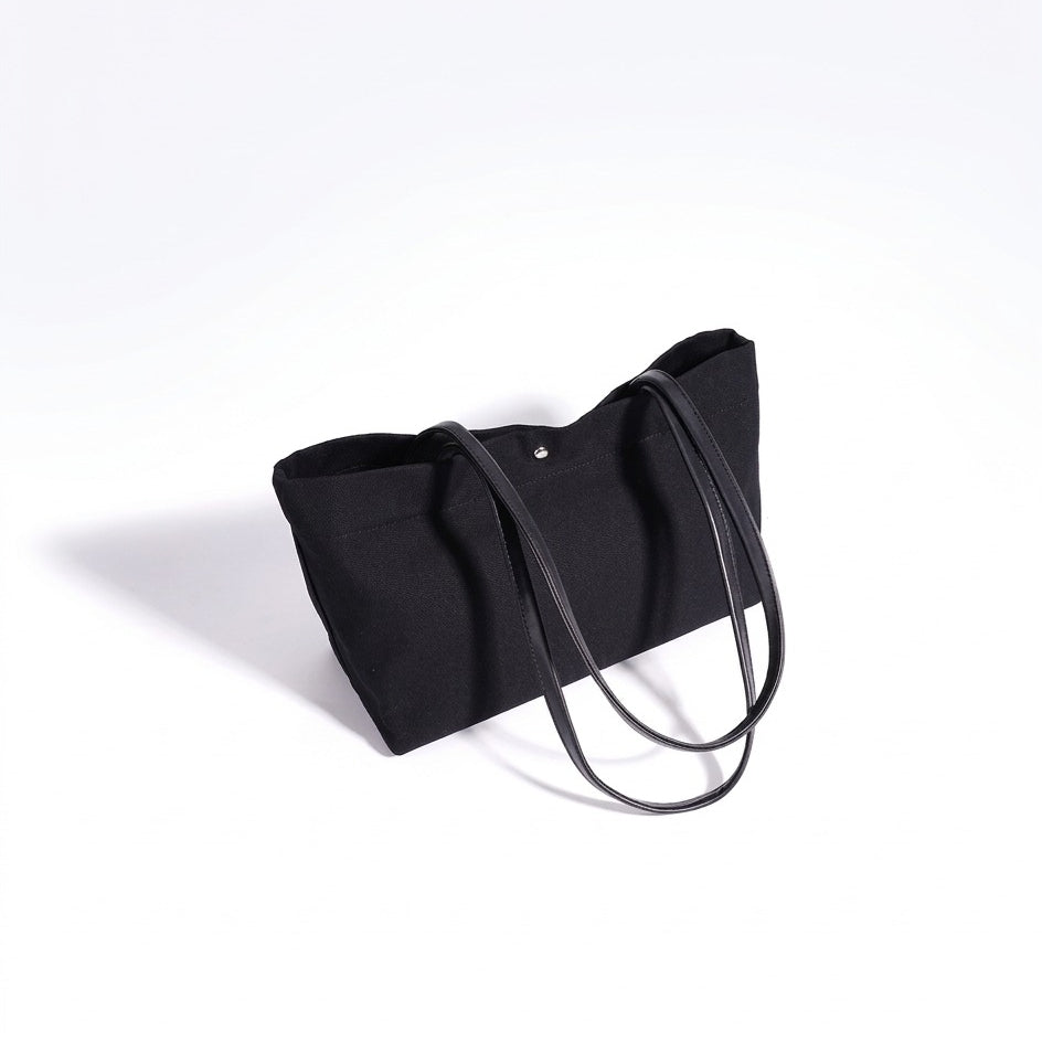 Lässige Tote-Clutch aus Leinen-Canvas
