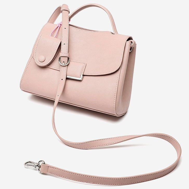 Chic Genuine Leather Square Flap Clutch Bag