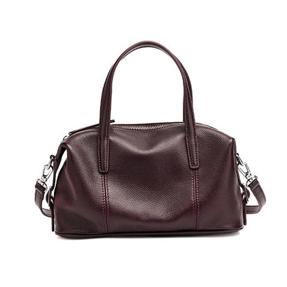 Supple Pebbled Texture Genuine Leather Pillow Clutch Bag