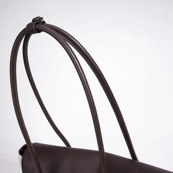 Mellow Canvas Spacious Flap Clutch Bag