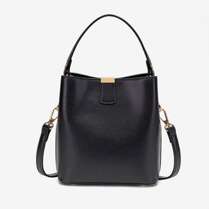 Vintage vegane Eco-Leder Bucket Clutch Tasche