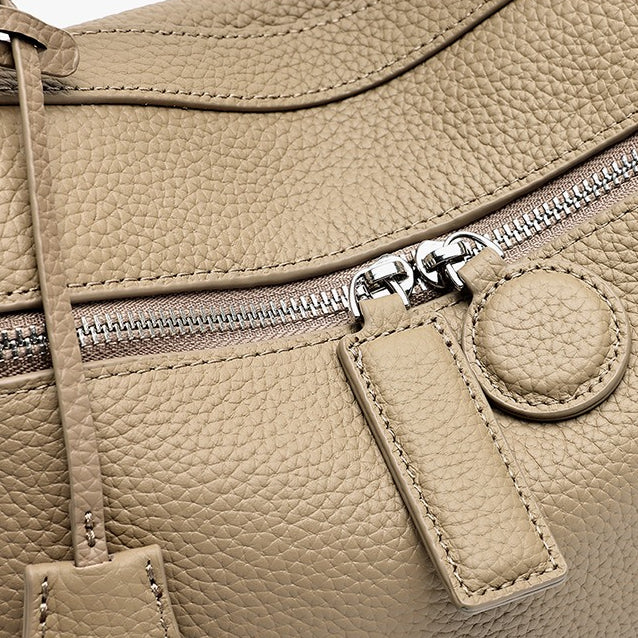 Chic Genuine Leather Square Pillow Clutch Bag