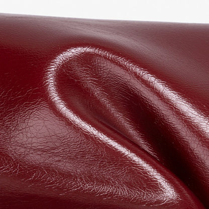 Minimalist Glossy Vegan Eco-Leather Tote Clutch Bag