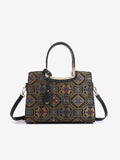 Luxurious Vegan Eco-Leather Jacquard Clutch Bag