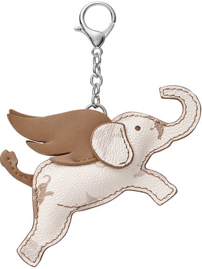 Borsa tote versatile a tracolla retrò con monogramma Flying Elephant e pendente