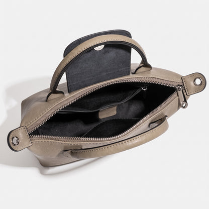 Heritage lässige Dumpling-Clutch aus echtem Leder