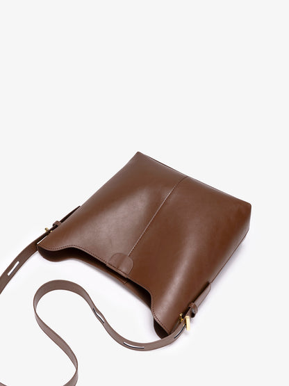 Classic Minimalist Vegan Eco-Leather Hobo Tote Clutch Bag