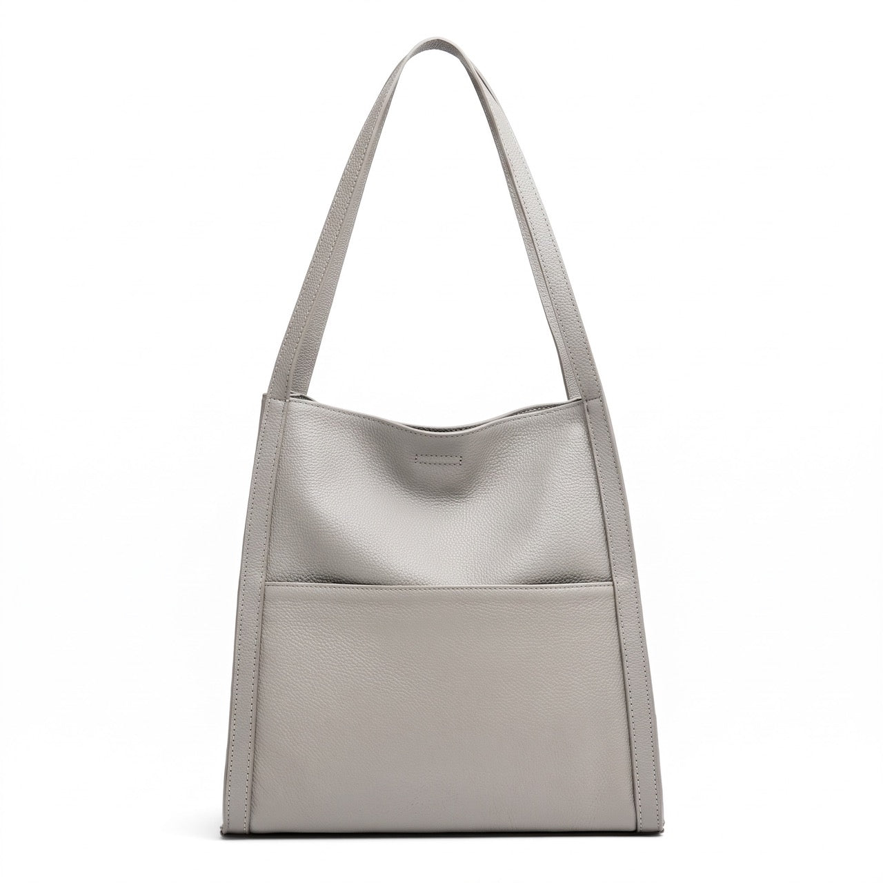 Supple Genuine Leather Spacious Tote Clutch Bag