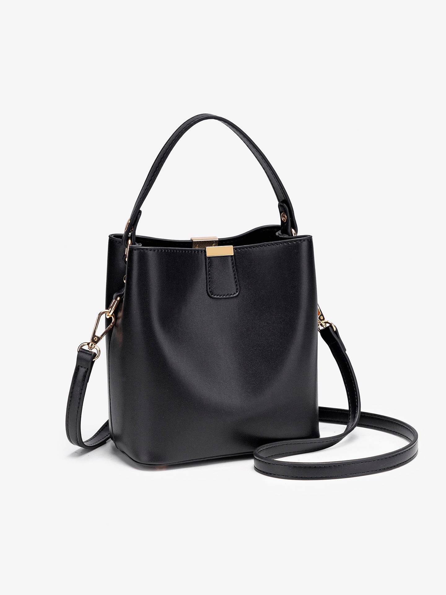 Vintage Vegan Eco-Leather Bucket Clutch Bag