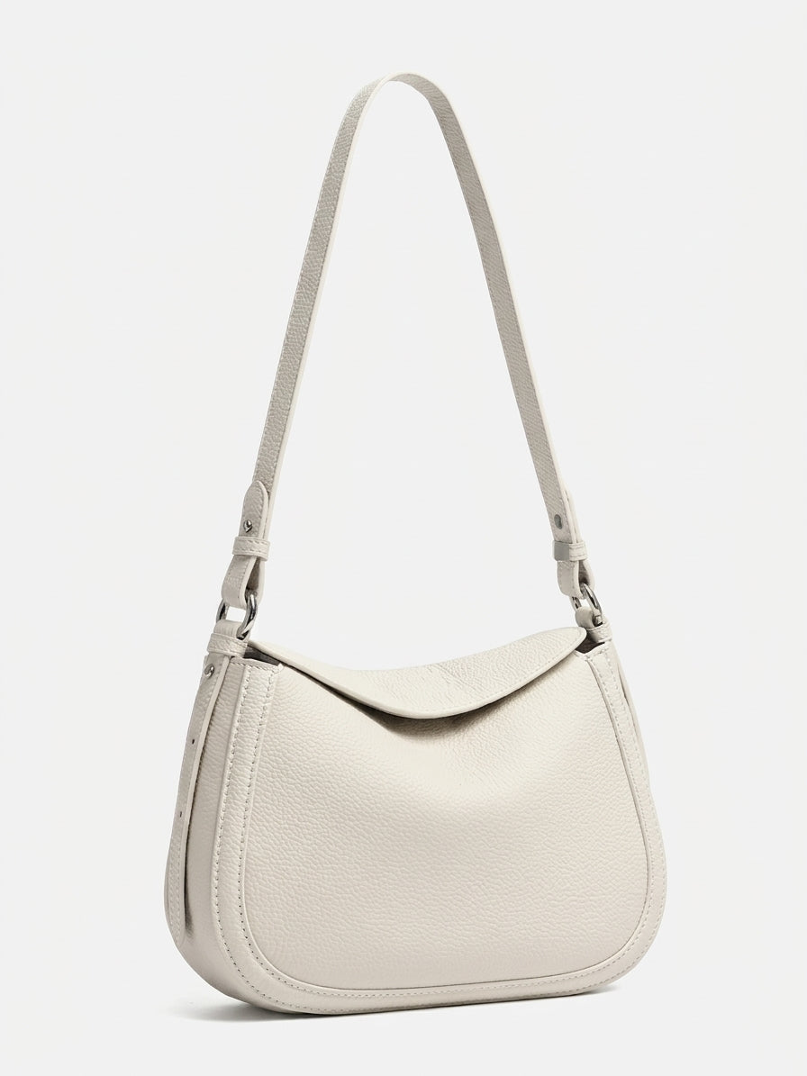 Graceful Genuine Leather Saddle Messenger Clutch Bag