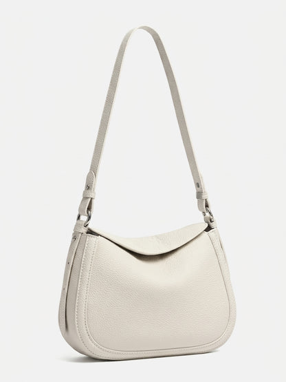Graceful Genuine Leather Saddle Messenger Clutch Bag