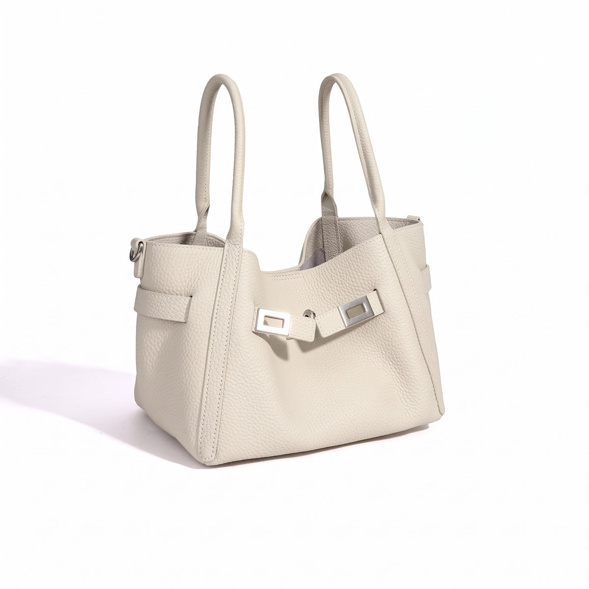 Geantă clutch mini tip găleată, casual, din piele naturală