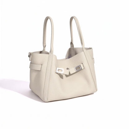 Geantă clutch mini tip găleată, casual, din piele naturală