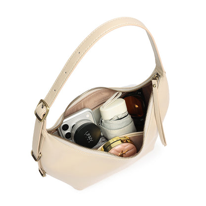Borsa hobo di nicchia senza tempo in vera pelle con patina unica cerata a olio